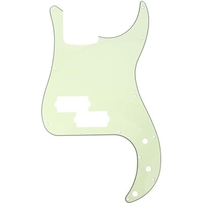 Musiclily Pro 13 Löcher P Bass Schlagbrett 3-lagig Vintage Mintgrün für 4-Saiter Fender American/Mexican Standard Precision Bass Musiclily Pro 13 Löcher P Bass Schlagbrett 3-lagig Vintage Mintgrün für 4-Saiter Fender American/Mexican Standard Precision Bass