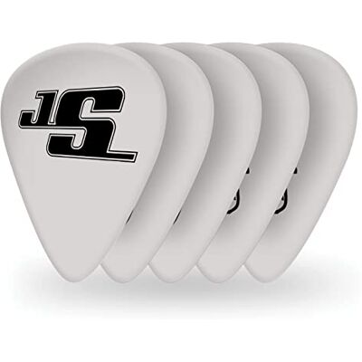 Waves 1CWH6-10JS Joe Satriani Signature Celluloid Pick Collection Motiv Black on White mit 10 Picks in Heavy Waves 1CWH6-10JS Joe Satriani Signature Celluloid Pick Collection Motiv Black on White mit 10 Picks in Heavy