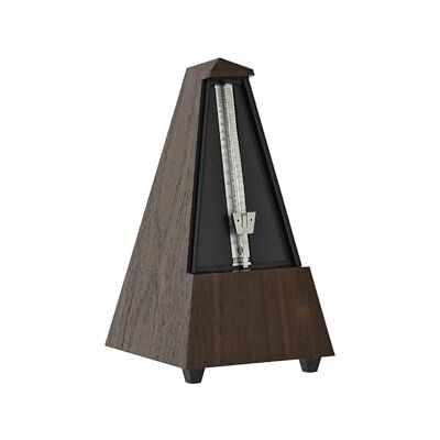 Wittner Metronom Taktell Pyramidenform System Maelzel Serie 855 Kunststoffgehäuse Mit Glocke Nussbaum-Maserung Mechanisch zum Aufziehen Keine Batterien erforderlich Made in Germany Wittner Metronom Taktell Pyramidenform System Maelzel Serie 855 Kunststoffgehäuse Mit Glocke Nussbaum-Maserung Mechanisch zum Aufziehen Keine Batterien erforderlich Made in Germany