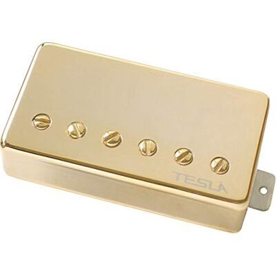 Tesla NIGB Pickup Nitro Bridge, Gold Tesla NIGB Pickup Nitro Bridge, Gold