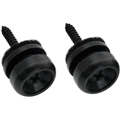 Musiclily Pro 14mm Stahl D-Typ Gitarrengurt Knöpfe Strap Buttons Gitarrengurt Endknopf Gurtpins für E-Gitarre Akustikgitarre Konzertgitarre Ukulele, Schwarz (2er Set) Musiclily Pro 14mm Stahl D-Typ Gitarrengurt Knöpfe Strap Buttons Gitarrengurt Endknopf Gurtpins für E-Gitarre Akustikgitarre Konzertgitarre Ukulele, Schwarz (2er Set)