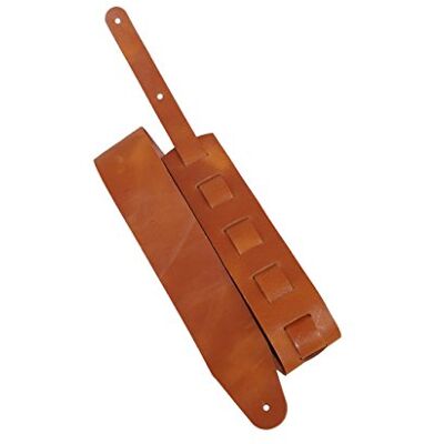 Lederriemen.com Leder Gitarrengurt 'Pull Up', in 18 Farben, 2 Längen und 3 Breiten, Echtleder, Farbe:cognac, Größe:7cm breit / 90-130cm lang Lederriemen.com Leder Gitarrengurt 'Pull Up', in 18 Farben, 2 Längen und 3 Breiten, Echtleder, Farbe:cognac, Größe:7cm breit / 90-130cm lang