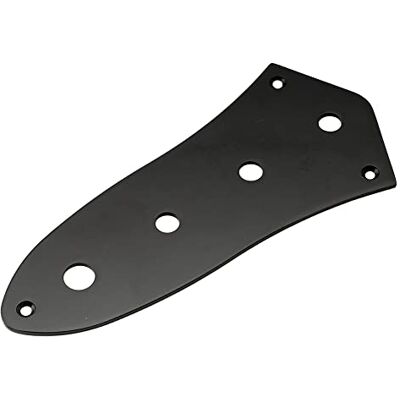 Musiclily Basic 4 Loch Kontrollplatte Control Plate für Jazz Bass Schwarz Stahl Musiclily Basic 4 Loch Kontrollplatte Control Plate für Jazz Bass Schwarz Stahl