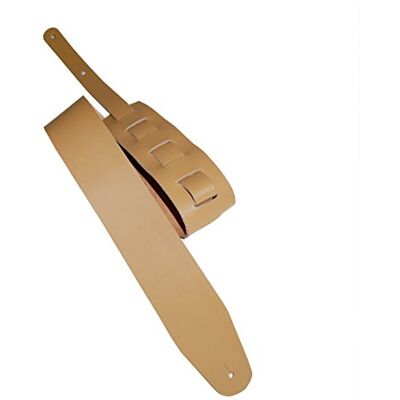 Lederriemen.com Leder Gitarrengurt 'Basic', in 10 Farben, 2 Längen und 3 Breiten, Echtleder, Farbe:ocker, Größe:6cm breit / 90-130cm lang Lederriemen.com Leder Gitarrengurt 'Basic', in 10 Farben, 2 Längen und 3 Breiten, Echtleder, Farbe:ocker, Größe:6cm breit / 90-130cm lang