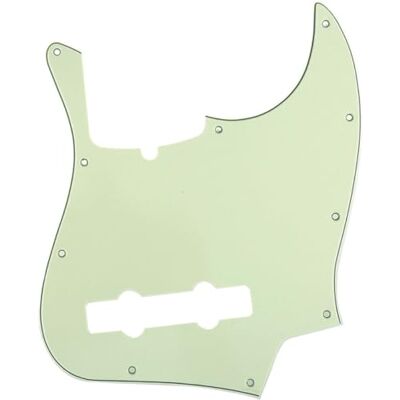 Musiclily Pro 5-Saiter 10 Löcher Contemporary J Bass Pickguard JB-style Schlagbrett für Fender American Jazz Bass,3 lagig Mint Green Musiclily Pro 5-Saiter 10 Löcher Contemporary J Bass Pickguard JB-style Schlagbrett für Fender American Jazz Bass,3 lagig Mint Green