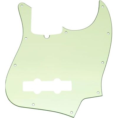 Musiclily Pro 10 Löcher J Bass Pickguard Schlagbrett 3 lagig Mint Green für 4-Saiter American Jazz Bass Musiclily Pro 10 Löcher J Bass Pickguard Schlagbrett 3 lagig Mint Green für 4-Saiter American Jazz Bass