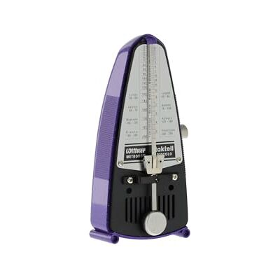 Wittner Metronom Taktell Piccolo Serie 830 Kunststoffgehäuse Ohne Glocke Magic Violet Mechanisch zum Aufziehen Keine Batterien erforderlich Made in Germany Wittner Metronom Taktell Piccolo Serie 830 Kunststoffgehäuse Ohne Glocke Magic Violet Mechanisch zum Aufziehen Keine Batterien erforderlich Made in Germany