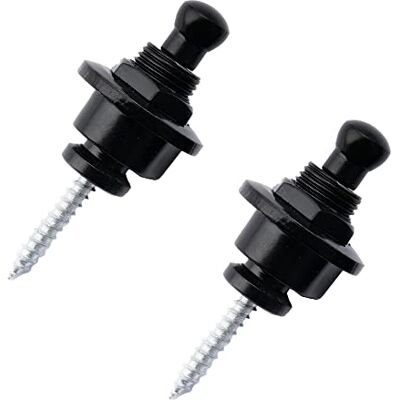Musiclily Basic Gitarre Strap Locks Security Lock Gurtpins Schwarz 2 Stück Metall, für E-Gitarre /Akustik Klassische Gitarre/Bass Musiclily Basic Gitarre Strap Locks Security Lock Gurtpins Schwarz 2 Stück Metall, für E-Gitarre /Akustik Klassische Gitarre/Bass