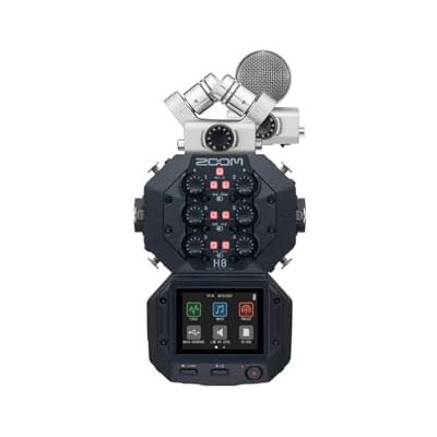 Zoom H8 Handy Recorder MS Pack Limitierte Sonderedition mit 2 Mikrofonkapseln XYH-6 und MSH-6 in silber, geeignet für unterschiedlichste Aufnahmesituationen, Musik, Podcast & Field Recording Zoom H8 Handy Recorder MS Pack Limitierte Sonderedition mit 2 Mikrofonkapseln XYH-6 und MSH-6 in silber, geeignet für unterschiedlichste Aufnahmesituationen, Musik, Podcast & Field Recording