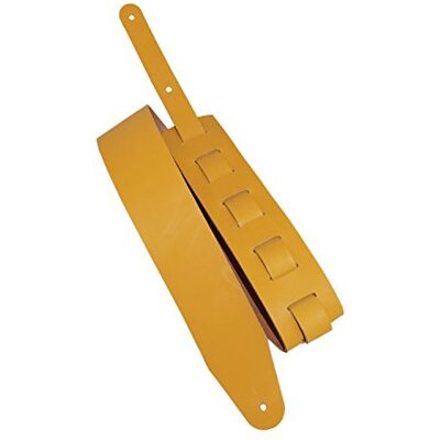 Lederriemen.com Leder Gitarrengurt 'Pull Up', in 18 Farben, 2 Längen und 3 Breiten, Echtleder, Farbe:ockergelb, Größe:7cm breit / 90-130cm lang Lederriemen.com Leder Gitarrengurt 'Pull Up', in 18 Farben, 2 Längen und 3 Breiten, Echtleder, Farbe:ockergelb, Größe:7cm breit / 90-130cm lang
