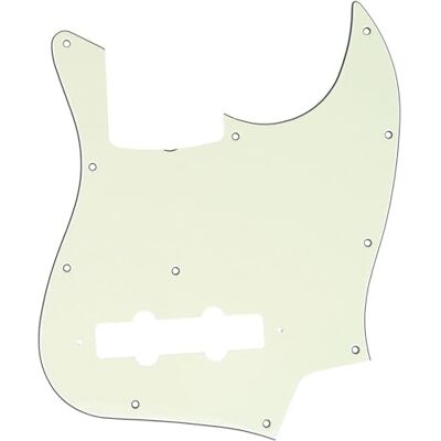 Musiclily Pro 11 Löcher J Bass Pickguard J-Style Bässe Schlagbrett für MIJ Fender Japan 4-Saiter Jazz Bass,3 lagig Elfenbein Musiclily Pro 11 Löcher J Bass Pickguard J-Style Bässe Schlagbrett für MIJ Fender Japan 4-Saiter Jazz Bass,3 lagig Elfenbein