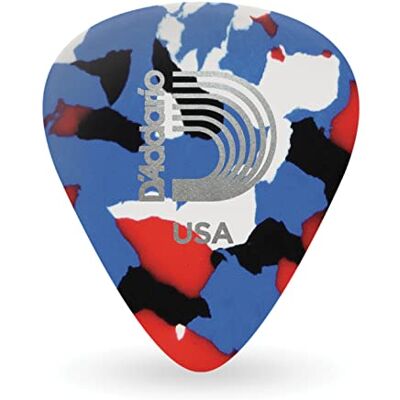 Waves D'Addario Celluloid Plektren Mehrfarbig Medium, 25er-Pack Waves D'Addario Celluloid Plektren Mehrfarbig Medium, 25er-Pack