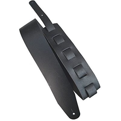 Lederriemen.com Leder Gitarrengurt 'Cracked', 3mm dickes Echtleder in 2 Längen und 3 Breiten, Farbe:schwarz/schwarz, Größe:7cm breit / 90-130cm lang Lederriemen.com Leder Gitarrengurt 'Cracked', 3mm dickes Echtleder in 2 Längen und 3 Breiten, Farbe:schwarz/schwarz, Größe:7cm breit / 90-130cm lang