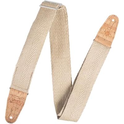 Levy's Leathers Vegan Hemp Series Gitarrengurt aus Hanf Breite 5 cm Beige (MH8P-NAT) Levy's Leathers Vegan Hemp Series Gitarrengurt aus Hanf Breite 5 cm Beige (MH8P-NAT)