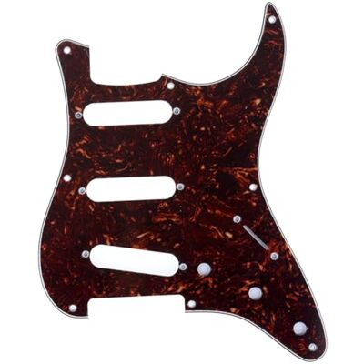 Musiclily Pro 8 Löcher 50s 57 Vintage SSS Schlagbrett 4lagig Tortoise Shell für American Strat Style E-Gitarre Musiclily Pro 8 Löcher 50s 57 Vintage SSS Schlagbrett 4lagig Tortoise Shell für American Strat Style E-Gitarre