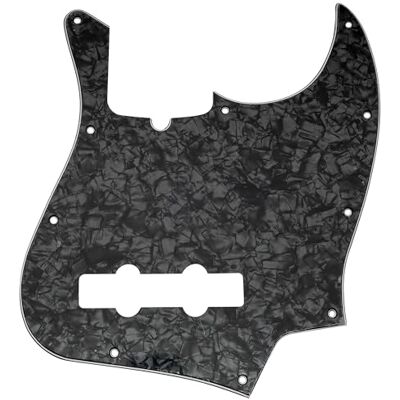 Musiclily Pro 10 Löcher J Bass Pickguard Schlagbrett für 4-Saiter American Jazz Bass, 4 lagig Black Pearl Musiclily Pro 10 Löcher J Bass Pickguard Schlagbrett für 4-Saiter American Jazz Bass, 4 lagig Black Pearl