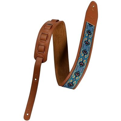 Fame Gitarrengurt Kunstleder Braun, 1400mm Länge, 64mm Breite, Verstellbarer Gurt mit Custom-Design, Geeignet für E-Gitarren, Akustikgitarren, Bassgitarren Woven Strap Fame Gitarrengurt Kunstleder Braun, 1400mm Länge, 64mm Breite, Verstellbarer Gurt mit Custom-Design, Geeignet für E-Gitarren, Akustikgitarren, Bassgitarren Woven Strap