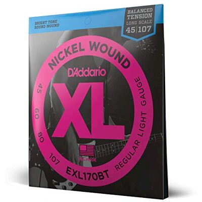 D'Addario Balanced Tension Basssaiten EXL170BT, 45-107, Light D'Addario Balanced Tension Basssaiten EXL170BT, 45-107, Light