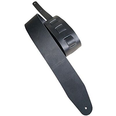 Lederriemen.com Leder Gitarrengurt 'Basic', in 10 Farben, 2 Längen und 3 Breiten, Echtleder, Farbe:schwarz, Größe:7cm breit / 90-130cm lang Lederriemen.com Leder Gitarrengurt 'Basic', in 10 Farben, 2 Längen und 3 Breiten, Echtleder, Farbe:schwarz, Größe:7cm breit / 90-130cm lang