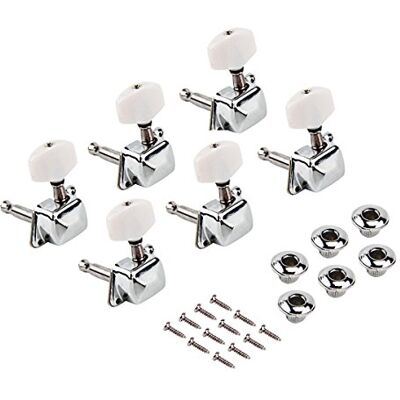 Kmise Tuners Mechaniken für Akustikteile Ersatz Chrom 6 L Inline Semiclosed E-Gitarre Tuning Key Pegs Kmise Tuners Mechaniken für Akustikteile Ersatz Chrom 6 L Inline Semiclosed E-Gitarre Tuning Key Pegs