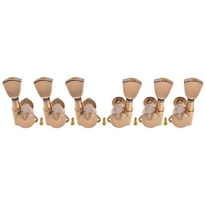 Kmise Elektro Akustik Gitarre Saiten Tuning Pegs Schlüssel Tuner Maschine Köpfe 3 x 3 Gold Kmise Elektro Akustik Gitarre Saiten Tuning Pegs Schlüssel Tuner Maschine Köpfe 3 x 3 Gold
