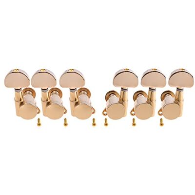 Kmise Elektro Akustik Gitarre Saiten Tuning Pegs Schlüssel Tuner Maschine Köpfe 3 x 3 Gold 1 Set Kmise Elektro Akustik Gitarre Saiten Tuning Pegs Schlüssel Tuner Maschine Köpfe 3 x 3 Gold 1 Set