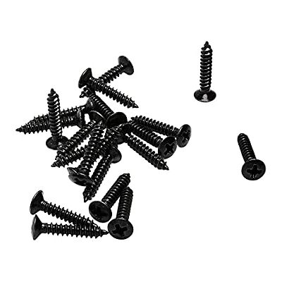 Musiclily Basic 2,5x15mm Metall Metrisches Gewinde Saitenniederhalter Befestigungs Schrauben, Schwarz (20er Set) Musiclily Basic 2,5x15mm Metall Metrisches Gewinde Saitenniederhalter Befestigungs Schrauben, Schwarz (20er Set)
