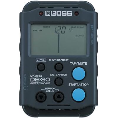 Boss DB-30 Digitales Metronom, tragbar, robust, integrierte Patterns zum Mitspielen Boss DB-30 Digitales Metronom, tragbar, robust, integrierte Patterns zum Mitspielen