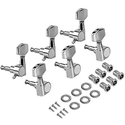 Kmise E-Gitarre Tuning Pegs Tuner Schlüssel Stimmmechanik für akustische Teile 3L3R Ersatz Chrom geschlossen Gear Kmise E-Gitarre Tuning Pegs Tuner Schlüssel Stimmmechanik für akustische Teile 3L3R Ersatz Chrom geschlossen Gear