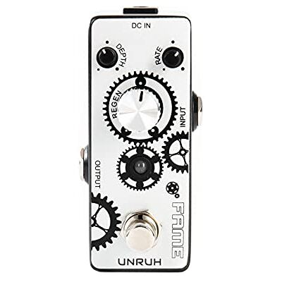 Fame Unruh Phaser, Modulations Effektgerät für Gitarren, Sphärische Sweep Sounds, Regler für Rate, Depth, Regeneration, Kompaktes Metallgehäuse, True Bypass, Ideal für Jimi Hendrix, Eddie Van Halen Fame Unruh Phaser, Modulations Effektgerät für Gitarren, Sphärische Sweep Sounds, Regler für Rate, Depth, Regeneration, Kompaktes Metallgehäuse, True Bypass, Ideal für Jimi Hendrix, Eddie Van Halen