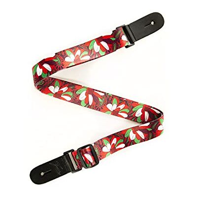 Fame Ukulele Strap Flower Summer, Verstellbarer Nylon Gitarrengurt, 88-150 cm Länge, 4 cm Breite, Kunstlederenden mit Logo, inklusive Gurtpin, Filz-Unterleger, Montageschraube Fame Ukulele Strap Flower Summer, Verstellbarer Nylon Gitarrengurt, 88-150 cm Länge, 4 cm Breite, Kunstlederenden mit Logo, inklusive Gurtpin, Filz-Unterleger, Montageschraube