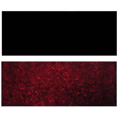 Kmise Stegeinlage schwarz & rot weich selbstklebend Akustische Gitarre Pickguard Schlagbrett Blatt Kmise Stegeinlage schwarz & rot weich selbstklebend Akustische Gitarre Pickguard Schlagbrett Blatt