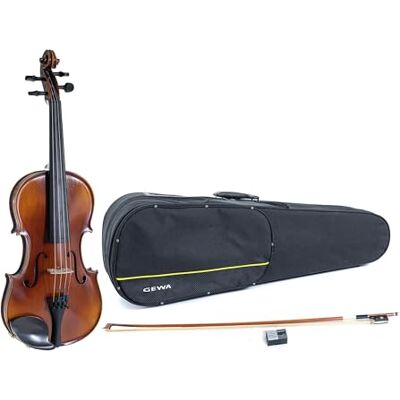 GEWA Violingarnitur Allegro VL 1 – 1/8 Spielfertig, massiver europäischer Ahorn und europäische Fichte, handlackiert, Massaranduba Bogen, Larsen Aurora Saiten, Violinformetui GEWA Violingarnitur Allegro VL 1 – 1/8 Spielfertig, massiver europäischer Ahorn und europäische Fichte, handlackiert, Massaranduba Bogen, Larsen Aurora Saiten, Violinformetui