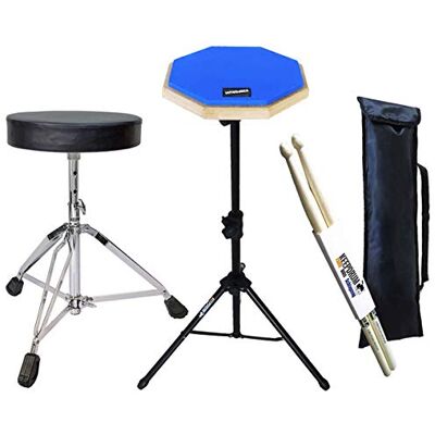 keepdrum - DP-BL8 - Blau - Sticks - Übungs-Pad keepdrum - DP-BL8 - Blau - Sticks - Übungs-Pad