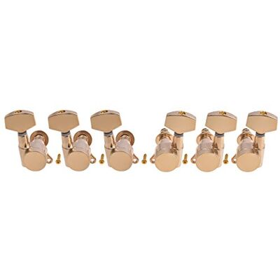 Kmise Elektro Akustik Gitarre Saiten Tuning Pegs Schlüssel Tuner Maschine Köpfe 3 x 3 Gold Kmise Elektro Akustik Gitarre Saiten Tuning Pegs Schlüssel Tuner Maschine Köpfe 3 x 3 Gold