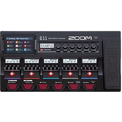 Zoom G11 Multi-Effektpedal für Gitarre mit Touchscreen, Amp-Modeling, Verstärker-Bedienelemente, komplettes Pedalboard & Audio-Interface Zoom G11 Multi-Effektpedal für Gitarre mit Touchscreen, Amp-Modeling, Verstärker-Bedienelemente, komplettes Pedalboard & Audio-Interface