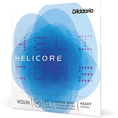 D'Addario Helicore Geigensaiten Violine Saiten Geige 4/4 H310W-4/4H Violine Saitensatz mehrfach verdrillter Stahlkern 4/4 Heavy D'Addario Helicore Geigensaiten Violine Saiten Geige 4/4 H310W-4/4H Violine Saitensatz mehrfach verdrillter Stahlkern 4/4 Heavy