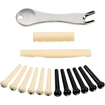 Generic 15-teiliges Bridge-Pin-Set für Akustikgitarre, robust Gitarrensaiten-Pin-Set für akustische und elektrische Instrumente, einfach zu installierender Austausch Generic 15-teiliges Bridge-Pin-Set für Akustikgitarre, robust Gitarrensaiten-Pin-Set für akustische und elektrische Instrumente, einfach zu installierender Austausch