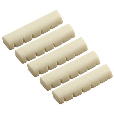 Kmise 5 x Elfenbeinfarben ABS Akustische Gitarre Sattel 43 mmx6mmx9.3 mm Schlitz 6 Saiten Kmise 5 x Elfenbeinfarben ABS Akustische Gitarre Sattel 43 mmx6mmx9.3 mm Schlitz 6 Saiten