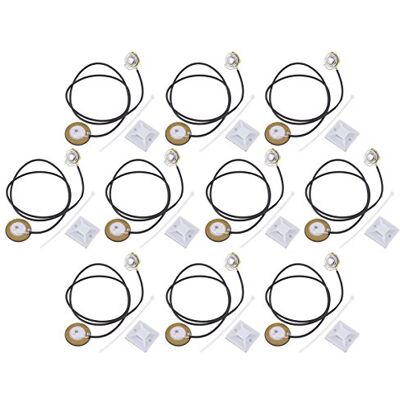 Kmise Tonabnehmer Piezo-Transducer für Akustik Gitarre Violine Ukulele Mandoline Cig Box Teile Ersatz 10 PCS Kmise Tonabnehmer Piezo-Transducer für Akustik Gitarre Violine Ukulele Mandoline Cig Box Teile Ersatz 10 PCS