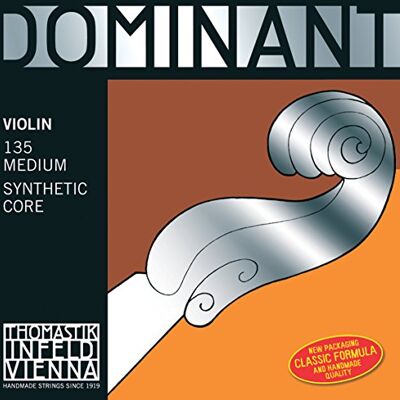 Thomastik-Infeld Dominant Violinsaite G 4/4 – Einzelsaite (133st), synthetischer Kern, Silber umsponnen, starke Spannung Thomastik-Infeld Dominant Violinsaite G 4/4 – Einzelsaite (133st), synthetischer Kern, Silber umsponnen, starke Spannung