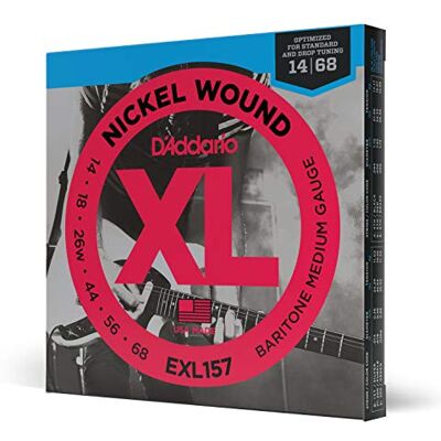 D'Addario XL Nickel EXL157 E-Gitarrensaiten Baritone 14-68 D'Addario XL Nickel EXL157 E-Gitarrensaiten Baritone 14-68
