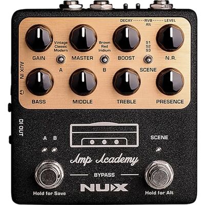 NUX NGS6 Amp Academy Stomp Box Amp Modeler, Schwarz NUX NGS6 Amp Academy Stomp Box Amp Modeler, Schwarz