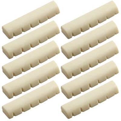 Kmise 100 Elfenbein abs Akustische Gitarre Sattel 43 mmx6mmx9.3 mm Schlitz 6 Saiten Kmise 100 Elfenbein abs Akustische Gitarre Sattel 43 mmx6mmx9.3 mm Schlitz 6 Saiten