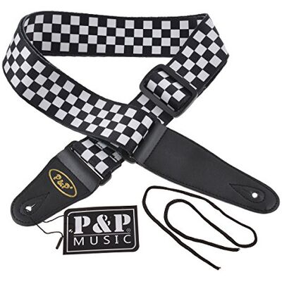 Kmise Blau Gitarrengurt Polyester Leder Ende weich für Elektro Akustik Gitarre Bass Strap-B7 Kmise Blau Gitarrengurt Polyester Leder Ende weich für Elektro Akustik Gitarre Bass Strap-B7