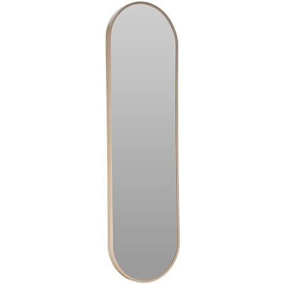 WELL HOME MOBILIARIO & DECORACIÓN Well Home Spiegel, oval, 30 x 100 cm, Rahmen aus hellem Holz, mit Wandhaken, ideal für Schlafzimmer oder Flur WELL HOME MOBILIARIO & DECORACIÓN Well Home Spiegel, oval, 30 x 100 cm, Rahmen aus hellem Holz, mit Wandhaken, ideal für Schlafzimmer oder Flur
