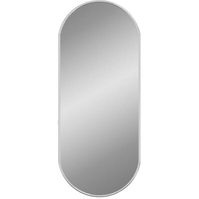 vidaXL Wandspiegel Flurspiegel Spiegel Badspiegel Hängespiegel Dekospiegel Schminkspiegel Badezimmer Garderobe Flur Silbern 60x25cm Oval vidaXL Wandspiegel Flurspiegel Spiegel Badspiegel Hängespiegel Dekospiegel Schminkspiegel Badezimmer Garderobe Flur Silbern 60x25cm Oval