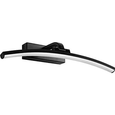 EMKE LED Spiegellampe Badezimmer Spiegelleuchte 40 cm, 180° Drehbar Spiegellampen Spiegel BadSpiegelschrank Beleuchtung 4000K, Badlampe Spiegelbeleuchtung Badspiegelleuchten Schwarz EMKE LED Spiegellampe Badezimmer Spiegelleuchte 40 cm, 180° Drehbar Spiegellampen Spiegel BadSpiegelschrank Beleuchtung 4000K, Badlampe Spiegelbeleuchtung Badspiegelleuchten Schwarz