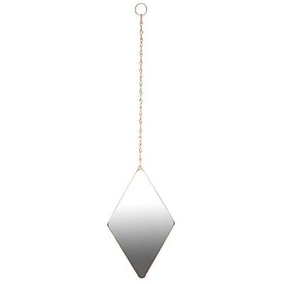 Umbra Dima 3-teiliger Wandspiegel und Wanddekoration, Metall, Kupfer, Rautenförmig Umbra Dima 3-teiliger Wandspiegel und Wanddekoration, Metall, Kupfer, Rautenförmig