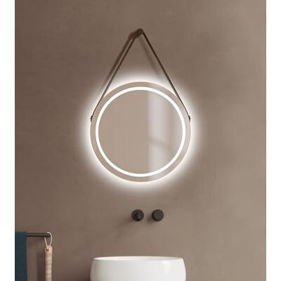 Spiegel TALOS CORVIA - LED-Beleuchtung - Aluminium - Ø50 cm - Spiegel Spiegel TALOS CORVIA - LED-Beleuchtung - Aluminium - Ø50 cm - Spiegel